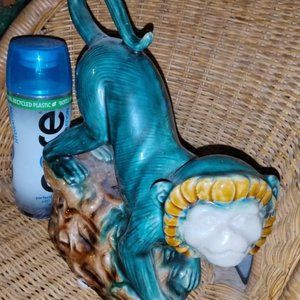 Vintage Majolica monkey